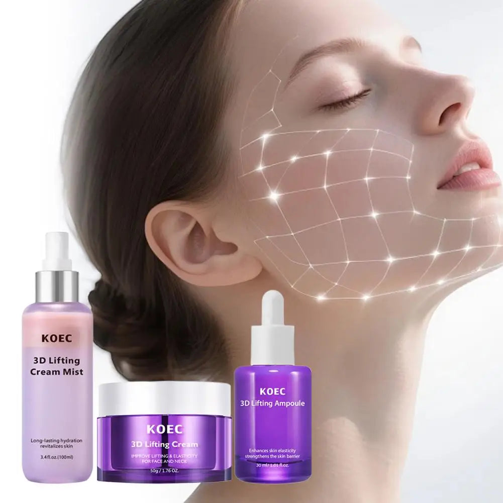 Bruma Hidratante Antiedad - Kit Facial Reafirmante (Bruma Hidratante Antiedad + Crema Tensora + Ampolla)
